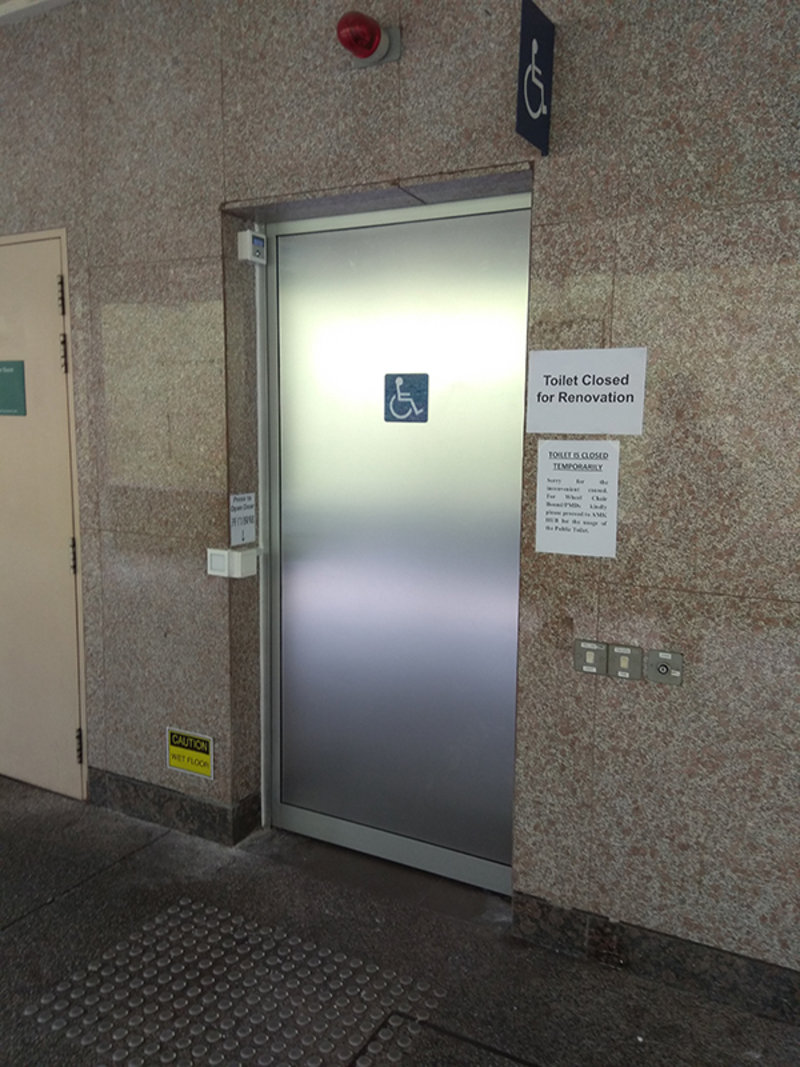 MRT Station Stainless Steel Auto Sliding Toilet Door